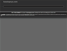 Tablet Screenshot of kassiopeya.com